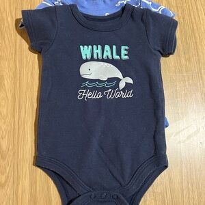 Marine wildlife Print Kids One Piece (bundle of 2)